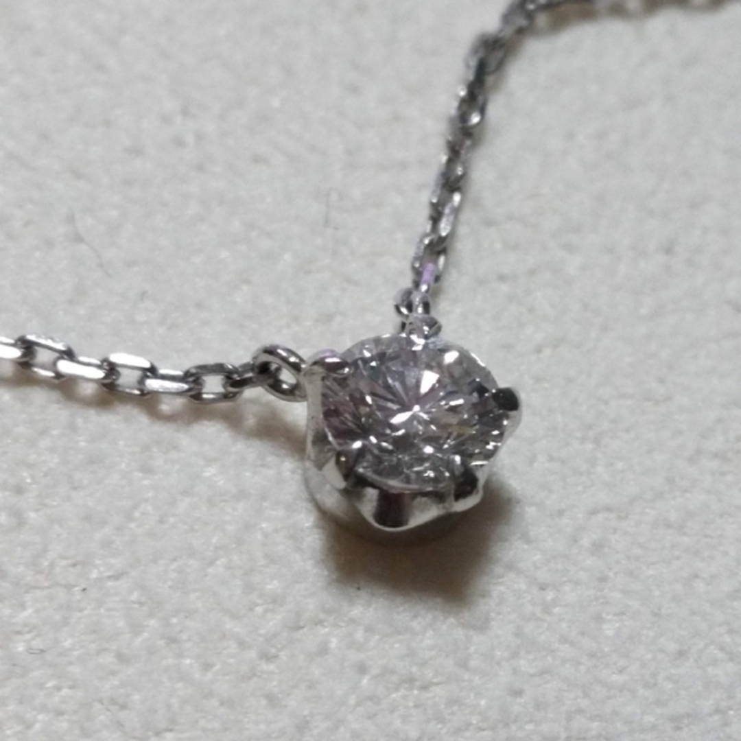 大粒ダイヤ 0.43ct プラチナ ダイヤモンド ネックレス 一粒ダイヤダイヤモンド043ctサイズ