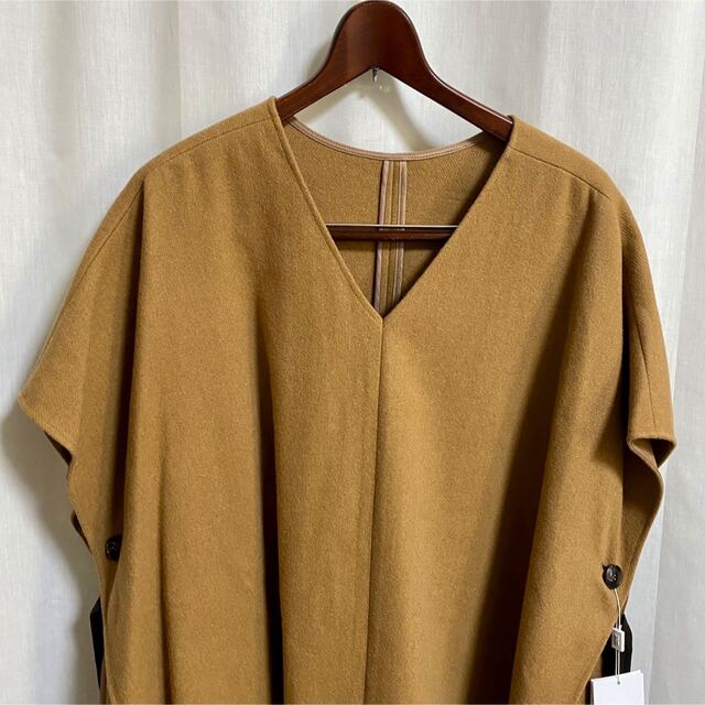 CLANE(クラネ)のクラネ正規品！紙タグ付2WAY WOOL SIDE RIBBON PONCHO レディースのジャケット/アウター(ポンチョ)の商品写真