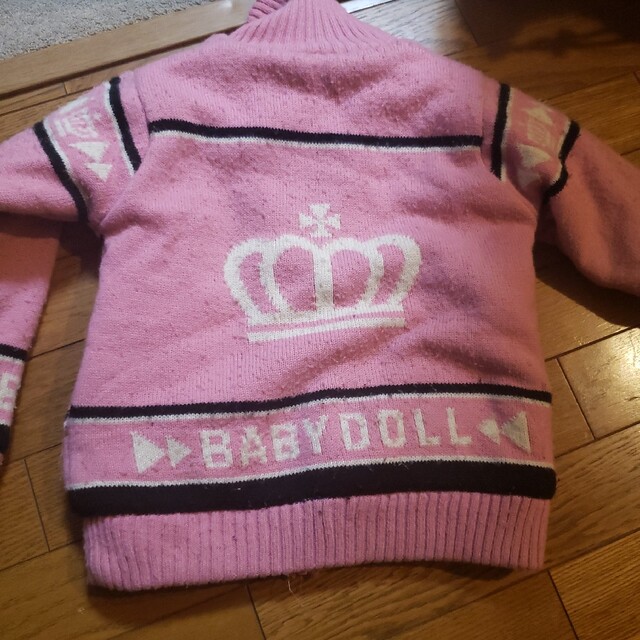 BABYDOLL(ベビードール)のモコモコアウター キッズ/ベビー/マタニティのキッズ服女の子用(90cm~)(ジャケット/上着)の商品写真