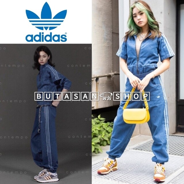 adidas デニムジョガーパンツ