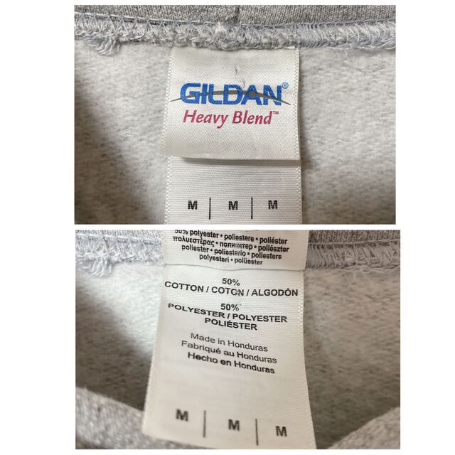 GILDAN(ギルタン)のGILDAN ギルダン アーチロゴ サッカー グレー プルオーバー M 海外古着 メンズのトップス(パーカー)の商品写真