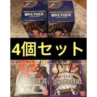 ワンピース(ONE PIECE)の【4個セット】ワンピースカード　ロマンスドーン　2box スタートデッキ　紫　黒(Box/デッキ/パック)