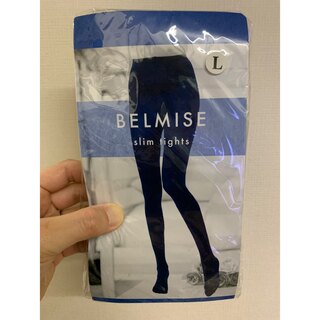 【L】【新品未使用】BELMISE slim tights スリムタイツ(レギンス/スパッツ)