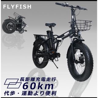 フル電動自転車 モペット flyfish 4インチ(自転車本体)