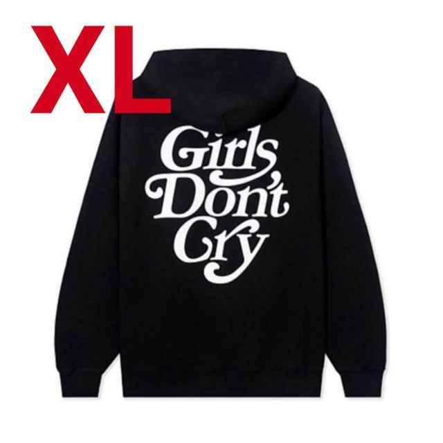 Girls Don't Cry Logo Hoodie BLACK 黒 XL
