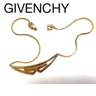 良品】GIVENCHY ジバンシー パールネックレス ゴールド ラウンド ロゴ