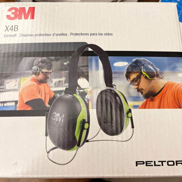 3M PELTOR Hard Hat Attached Electrically Insulated Earmuffs X4P5E, 10 EA Case（並行輸入品） - 3