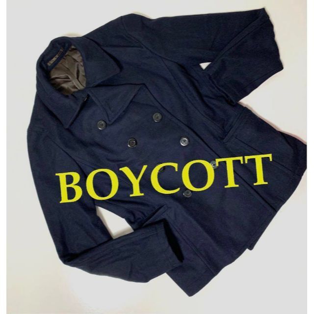 BOYCOTT(ボイコット)のハーフコート ジャケット ダブル レディース ジャケット BOYCOTT レディースのジャケット/アウター(テーラードジャケット)の商品写真