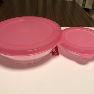 タッパーウェア(TupperwareBrands)の☆タッパーウェア☆クリスタルディッシュ浅型L•浅型S(容器)