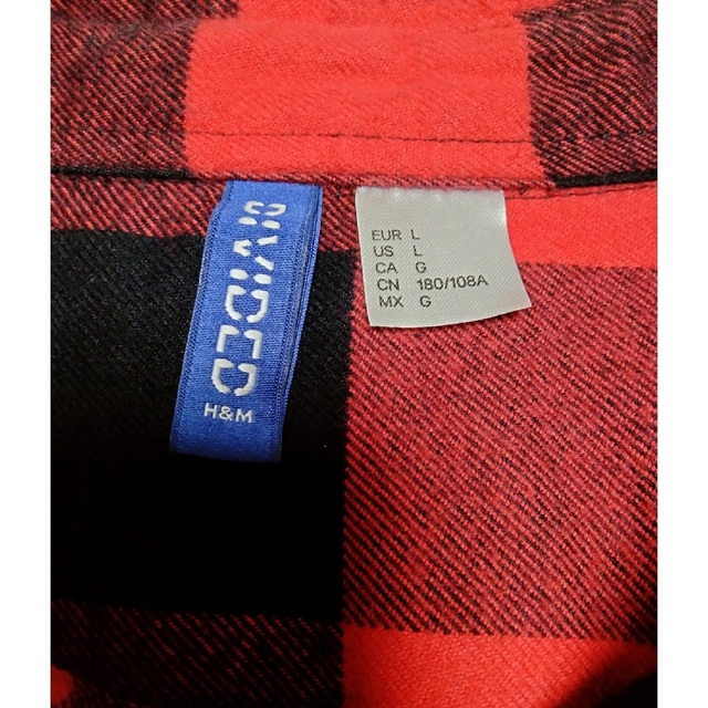 H&M(エイチアンドエム)のエイチ・アンド・エム　未使用　ネルシャツ　ブロックチェック メンズのトップス(シャツ)の商品写真