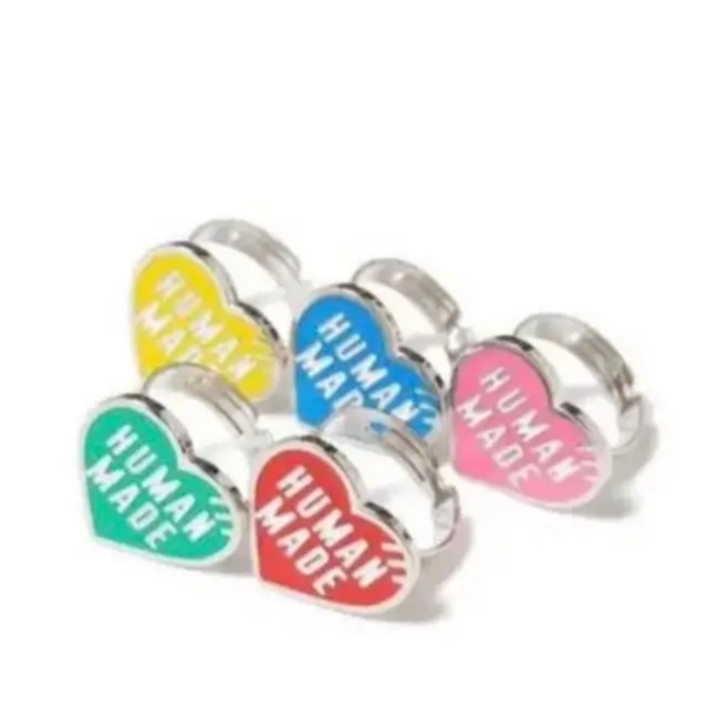 human made heart ring 5セット