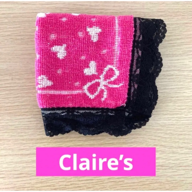 claire's(クレアーズ)のClaire’s  クレアーズ　レースタオル　ハンカチ♡ レディースのファッション小物(ハンカチ)の商品写真