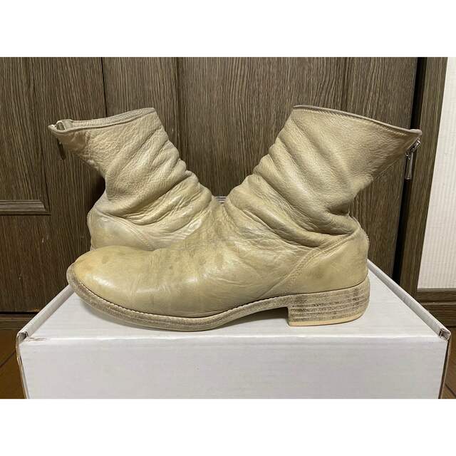 GUIDI バックジップブーツ 986 42 グレー 美品30cm全高