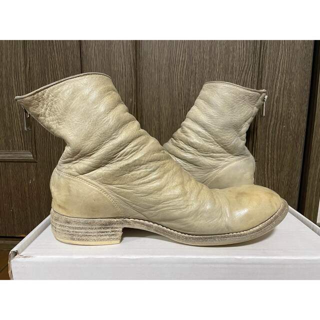 GUIDI(グイディ)のGUIDI バックジップブーツ 986 42 グレー 美品 メンズの靴/シューズ(ブーツ)の商品写真