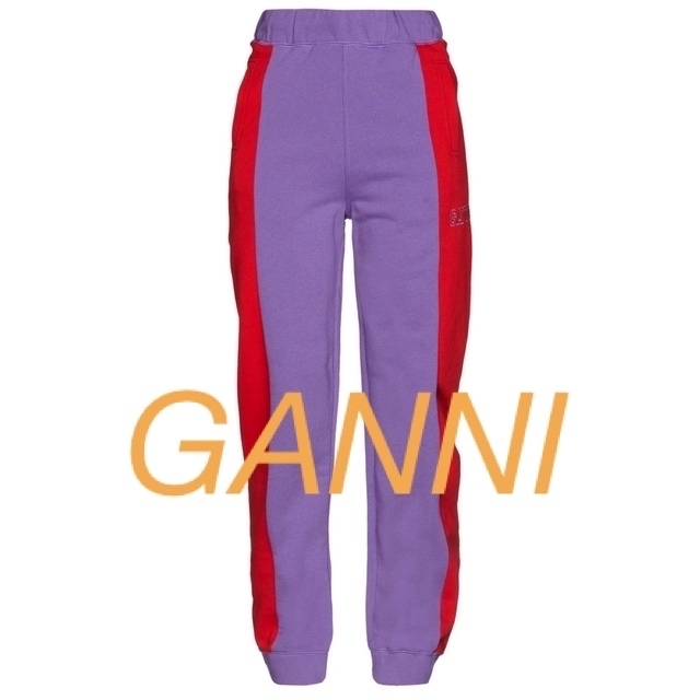 レディース新品未使用✩GANNI ツートーン スウェット パンツ ジャージ サイズ M