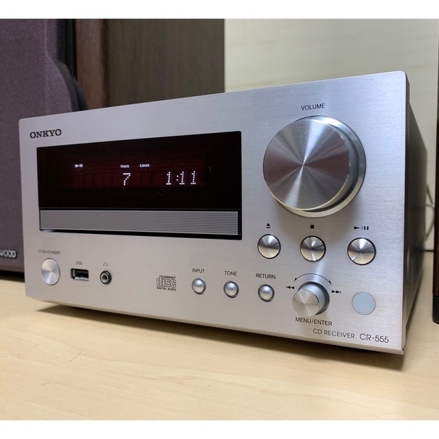 ONKYO コンポ CDアンプCR-555 スピーカーD-112EXT型式CDレシーバーC