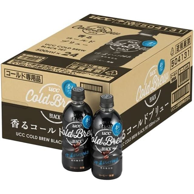 UCC(ユーシーシー)のUCC COLD BREW BLACK PET500ml×24本 食品/飲料/酒の飲料(コーヒー)の商品写真