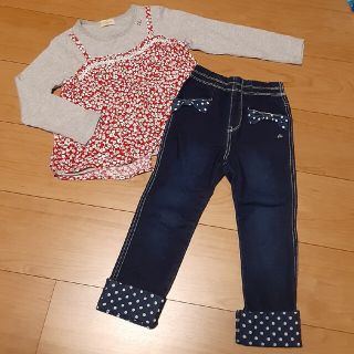 ニットプランナー(KP)のtrois lapins  カットソー&ストレッチデニムパンツ(パンツ/スパッツ)