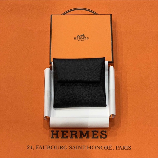 新品未使用 レア HERMES エルメス バスティア コインケース ブラック