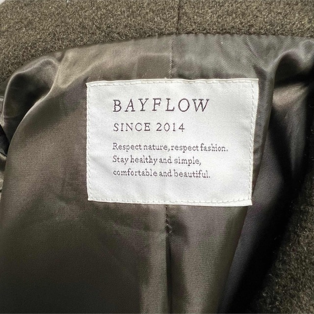 BAYFLOW(ベイフロー)のBAYFLOW オンライン限定！エアウールZIPコート！ レディースのジャケット/アウター(ロングコート)の商品写真