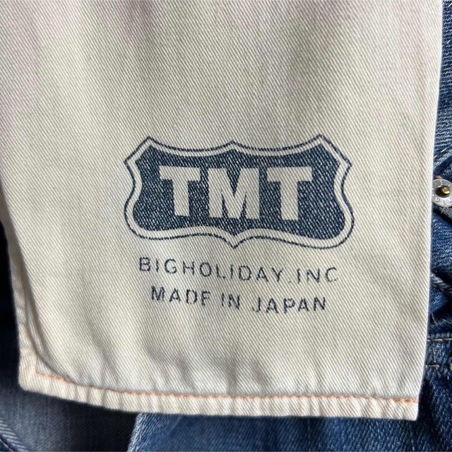 T.M.T シンチバックセルビッチデニム！サスペンダーボタン！日本製！