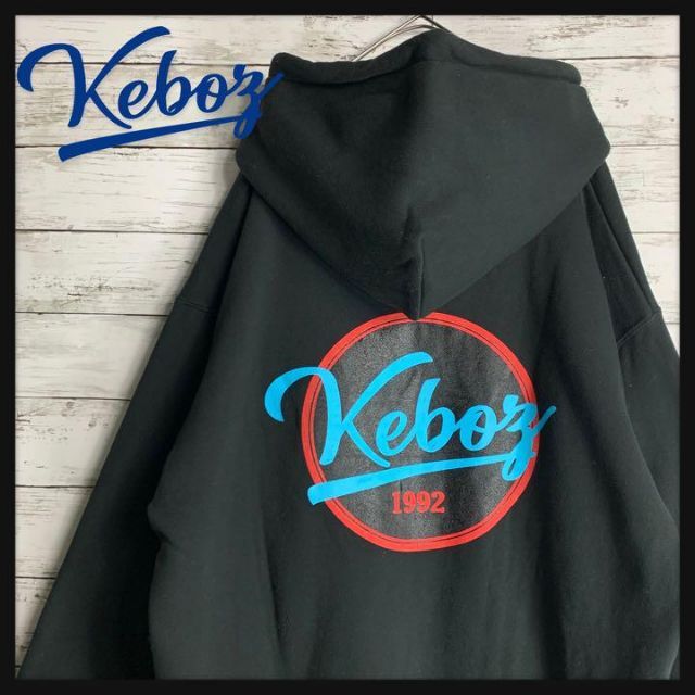 即完売モデル】keboz パーカー バックデカロゴ 両面プリント 入手困難