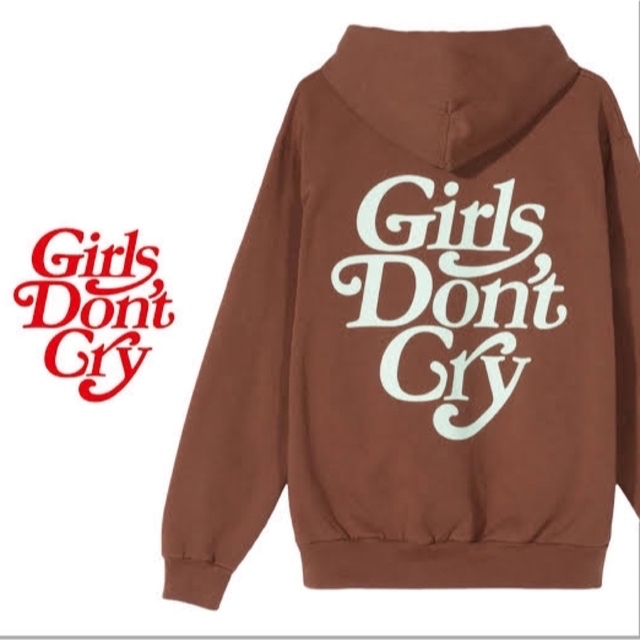 Girls Don't Cry(ガールズドントクライ)のgirls don't cry パーカー　ブラウン　L メンズのトップス(パーカー)の商品写真