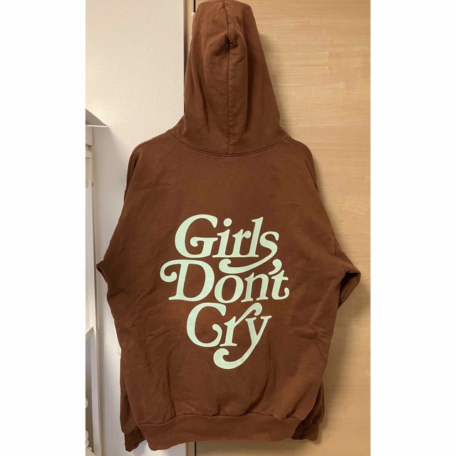 Girls Don't Cry(ガールズドントクライ)のgirls don't cry パーカー　ブラウン　L メンズのトップス(パーカー)の商品写真