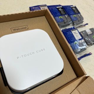 ブラザー(brother)のbrother P-TOUCH CUBE ラベルプリンター PT-P300BT(OA機器)