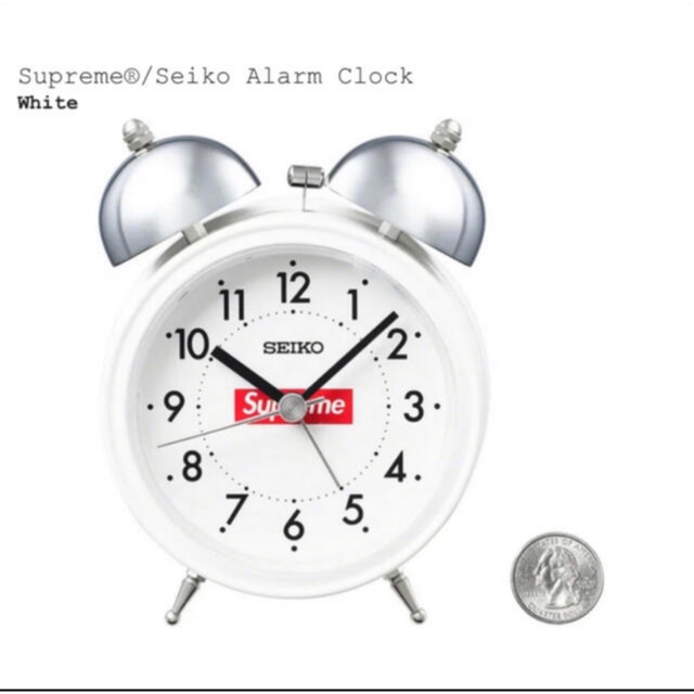 Supreme/Seiko Alarm Clock COLOR/White