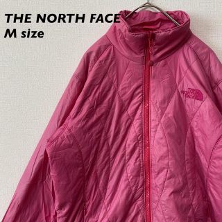 ザノースフェイス(THE NORTH FACE)のノースフェイス　ダウンジャケット　刺繍ロゴ　ピンク色　韓国製　ナイロン(ダウンジャケット)