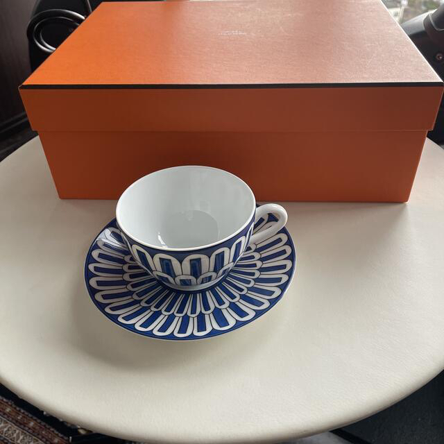 ✨未使用✨HERMES エルメス ブルーダイユール ティーカップソーサー
