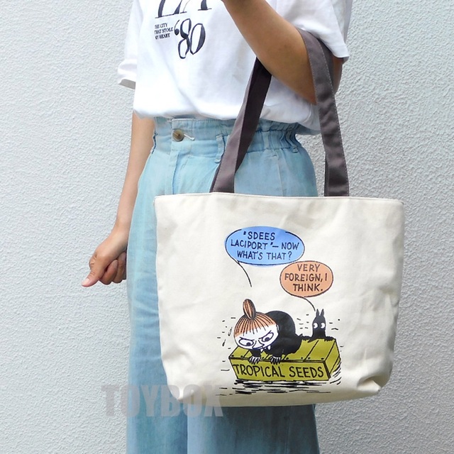 MOOMIN(ムーミン)の新品 ムーミン トートバッグ 帆布 レディース マザーズバッグ ミイ リトルミイ レディースのバッグ(トートバッグ)の商品写真