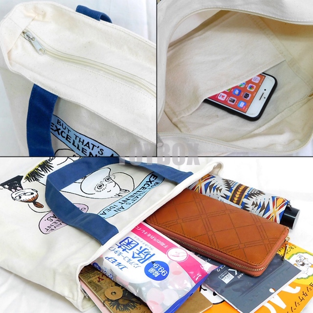 MOOMIN(ムーミン)の新品 ムーミン トートバッグ 帆布 レディース マザーズバッグ ミイ リトルミイ レディースのバッグ(トートバッグ)の商品写真