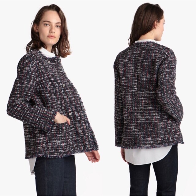 Theory luxe - theory luxe 22AW 完売 ツイード ノーカラー Theory luxe - theory luxe 22AW 完売 ツイード ノーカラー