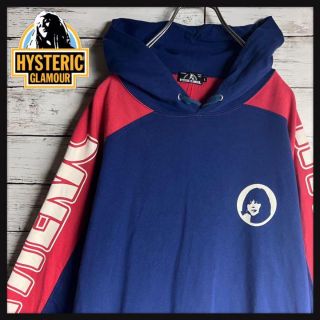 ヒステリックグラマー(HYSTERIC GLAMOUR)の【超希少デザイン】ヒステリックグラマー 両袖プリントロゴ即完売入手困難パーカー(パーカー)