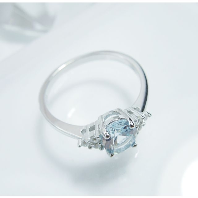 約19号 アクアマリン リング 指輪 新品 Created Aquamarine レディースのアクセサリー(リング(指輪))の商品写真