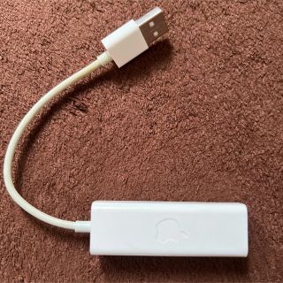 マック(Mac (Apple))のApple USB Ethernet Adapter 純正品　有線LANアダプタ(PC周辺機器)