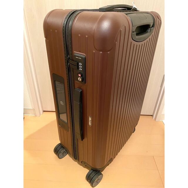 RIMOWAリモワ 63L サルサ 電子タグ 4輪 茶色 スーツケースバッグ