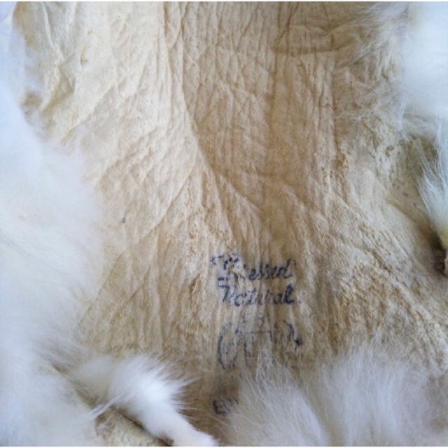 ホワイトフォックス 原皮 素材 毛皮 ハンドメイド ラグ 敷物 3
