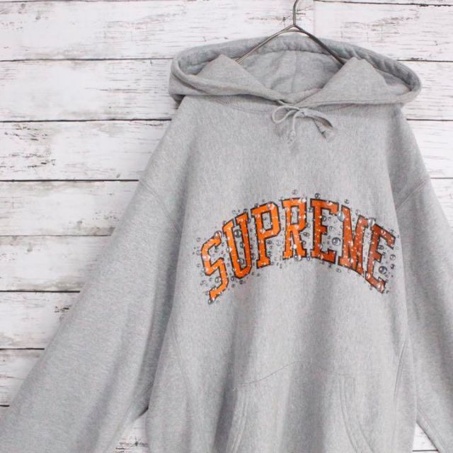 【即完売モデル】Supreme アーチロゴ バブル 入手困難 パーカー 美品 L