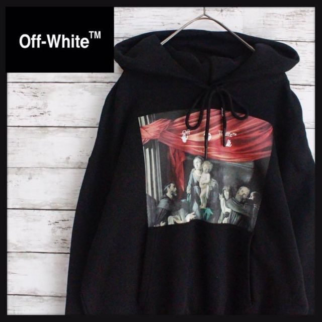 確実正規品】off-White パーカー クロスアロー 絵画 即完売 入手困難-