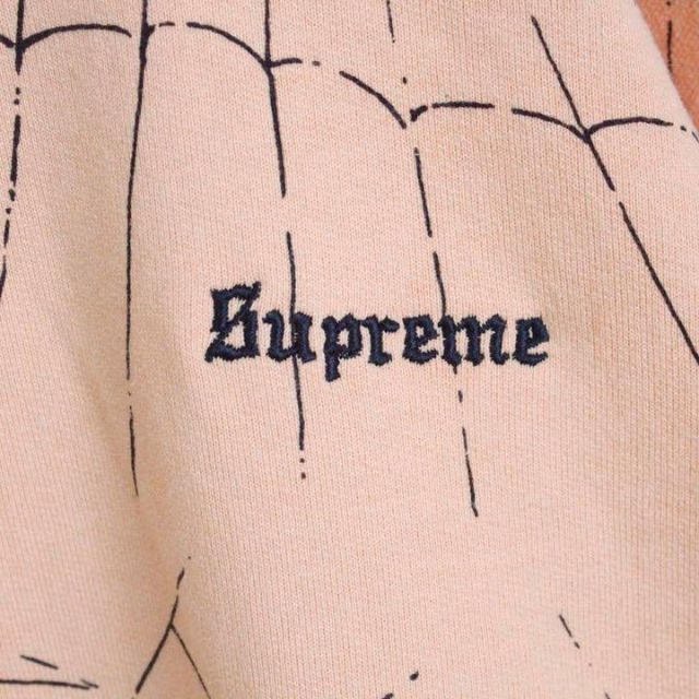 【半タグ付きXL】Supreme ワンポイント 刺繍ロゴ 入手困難 パーカー総柄