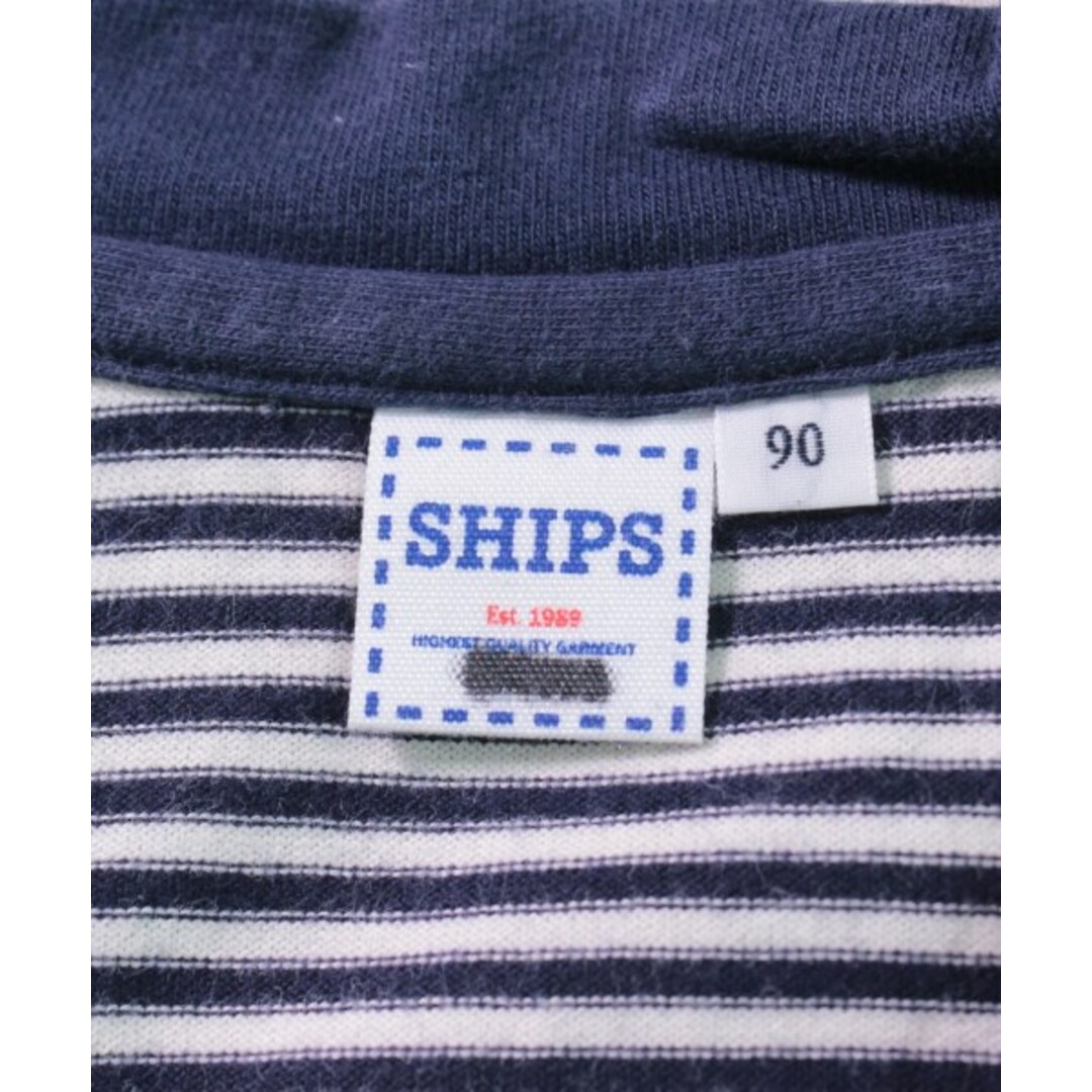 SHIPS KIDS(シップスキッズ)のSHIPS KIDS Tシャツ・カットソー 90 紺x白(ボーダー) 【古着】【中古】 キッズ/ベビー/マタニティのキッズ服女の子用(90cm~)(Tシャツ/カットソー)の商品写真
