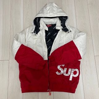 シュプリーム(Supreme)のsupreme sideline side logo parka 白 XL(ダウンジャケット)