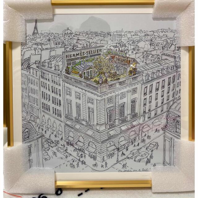 HERMES Fine 屋上のスカーフの手書き絵画(40) | www