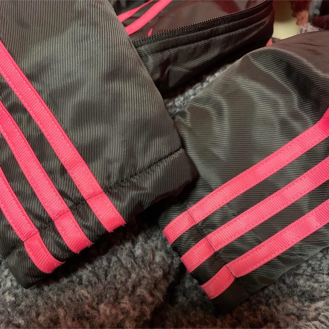 adidas(アディダス)の美品　アディダスベンチコート キッズ/ベビー/マタニティのキッズ服女の子用(90cm~)(コート)の商品写真