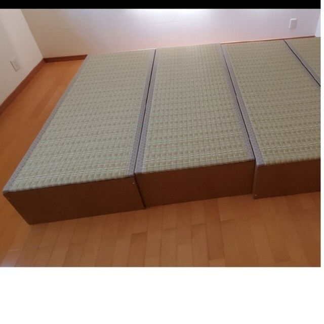 お手入れ楽 樹脂畳ユニット収納BOX 小上がり120×60×31.5 ４個セット