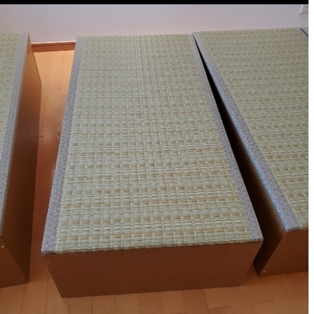 お手入れ楽 樹脂畳ユニット収納BOX 小上がり120×60×31.5 ４個セット - 1