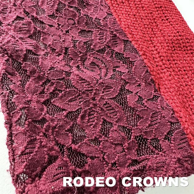 RODEO CROWNS(ロデオクラウンズ)の【RODEO CROWNS】レース切替 フリンジ ニット セットアップ レディースのトップス(ニット/セーター)の商品写真